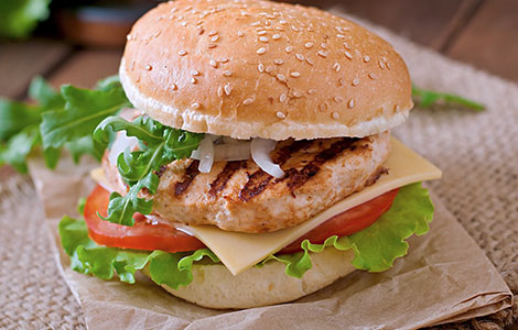 Chicken fillet burger